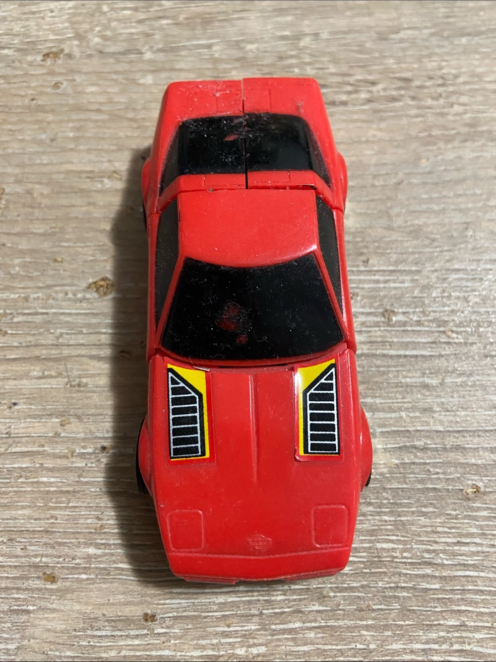 Vintage 1984 Go Bots Puzzler Tic Tac Red Corvette Action Figure